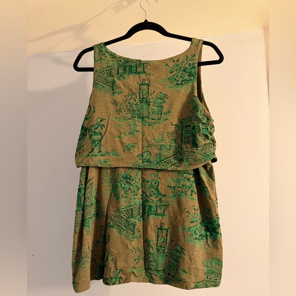 Green Patterned Tank Top - Picture 2 of 7